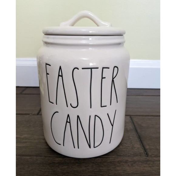Rae Dunn Easter Candy medium canister food storage jar - Picture 1 of 5
